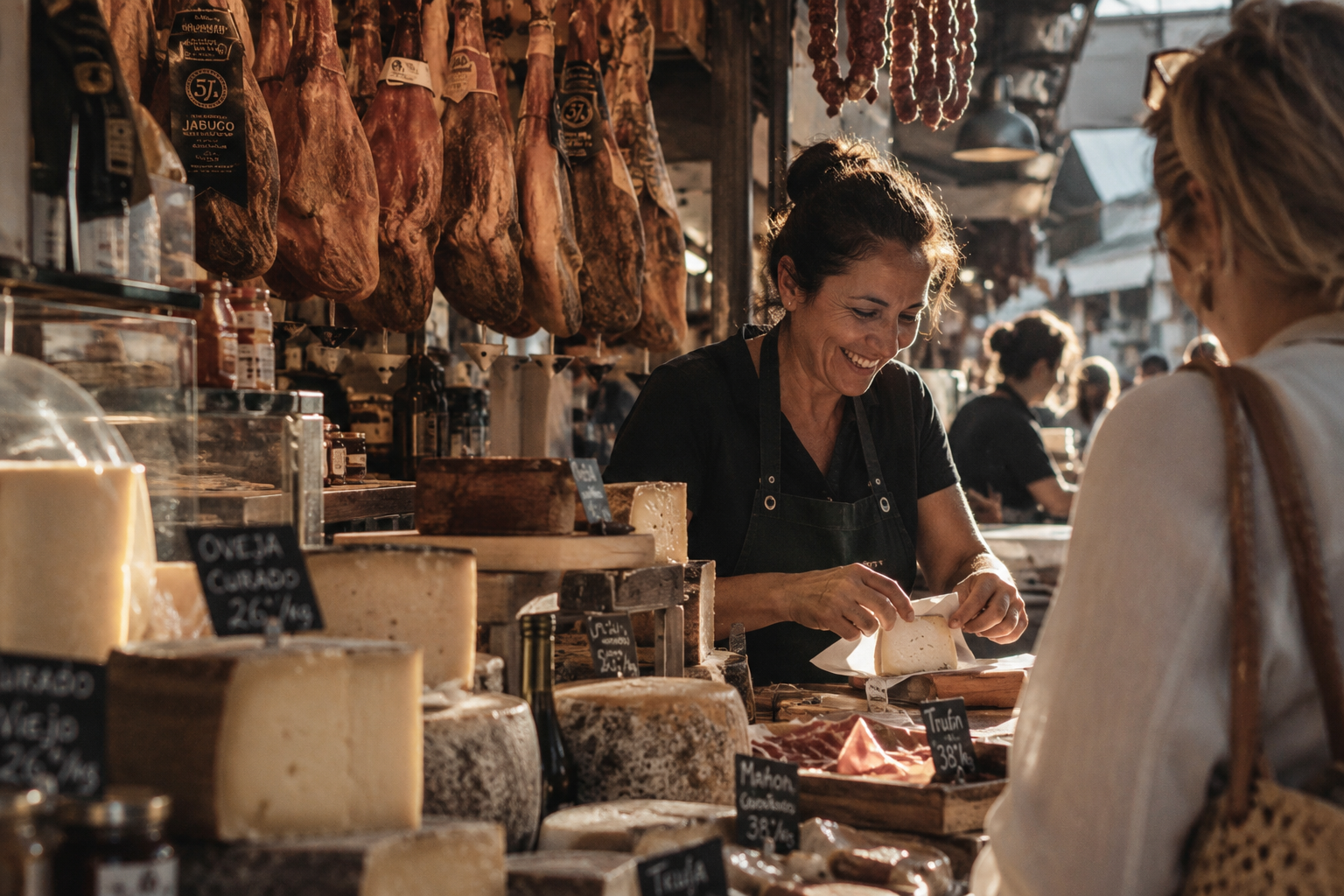 Am Marktstand. – Milos künstlerische Bildwelt
